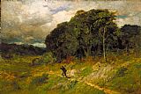 Edward Mitchell Bannister Canvas Paintings - Approaching Storm